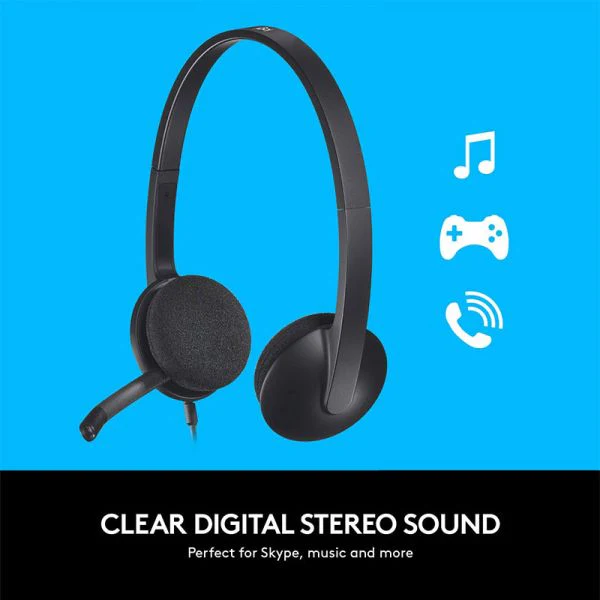 Logitech H340, Stereo Headset - Black - Image 6
