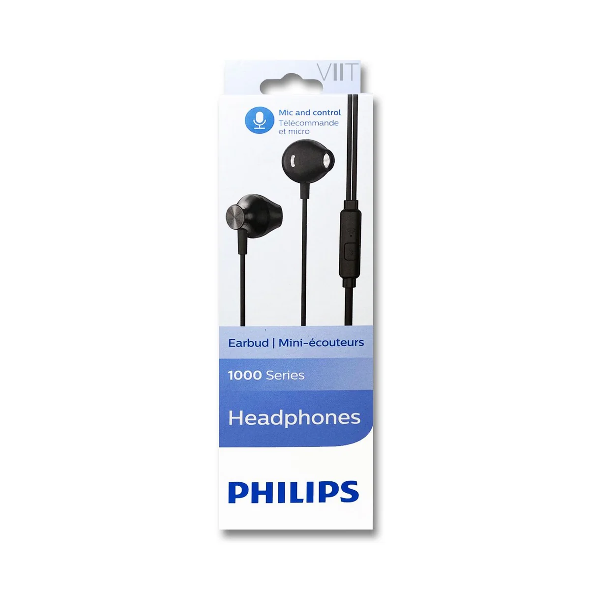 Philips TAUE101BK/00 Wired Earphone With Mic 3.5mm Audio Jack - Black - Image 3
