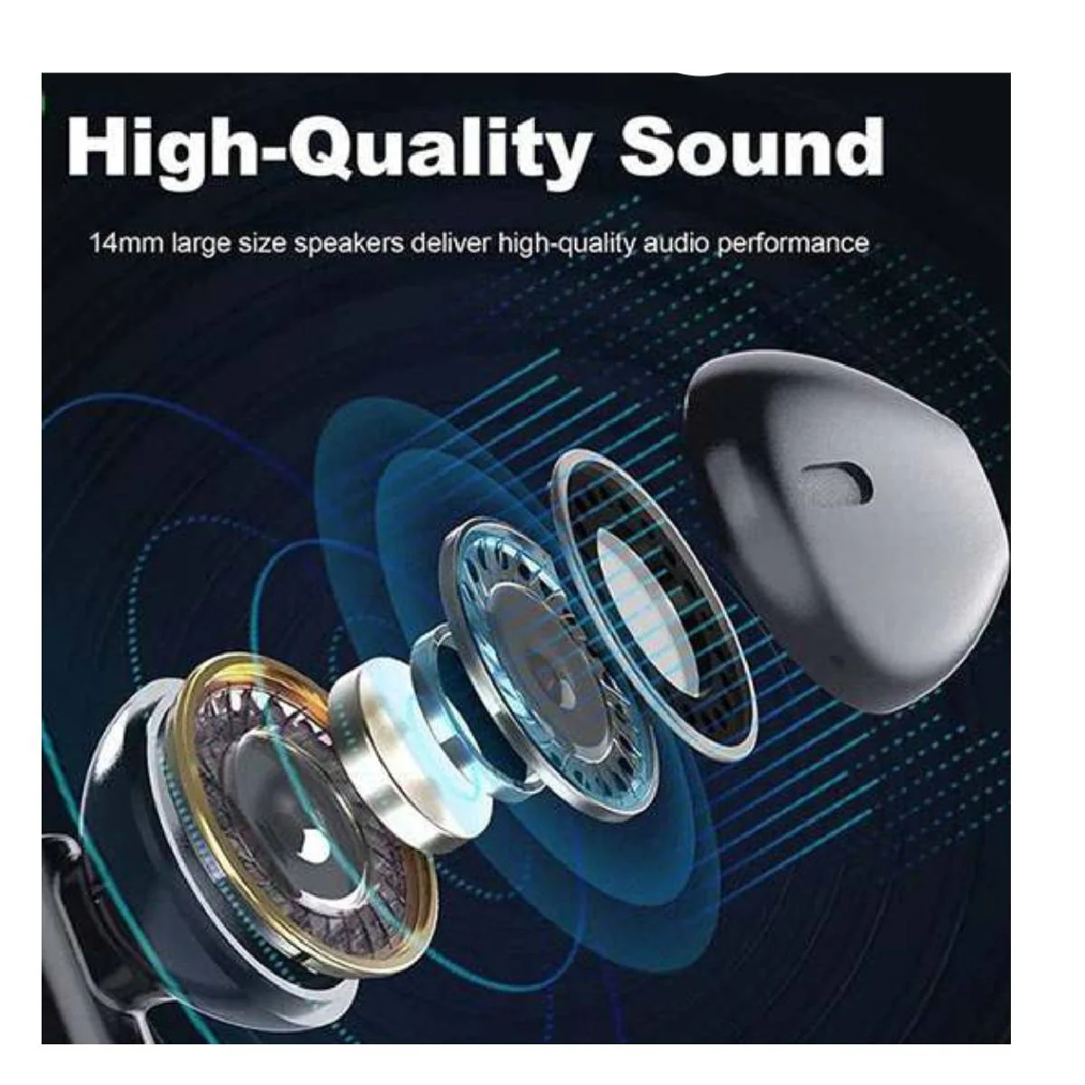 RAVPower RP-BH1006 Stereo Wired Type-C Earphone - Black - Image 4